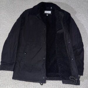 Calvin Klein Men's Dark Jacket with Fleece Lining